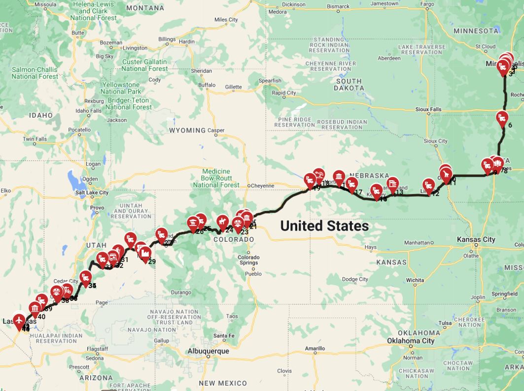 Minneapolis to Las Vegas
